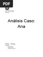 Análisis Caso Ana