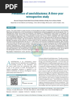 Prevalencia de Ameloblastoma