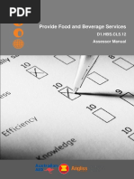 Provide Food and Beverage Services: D1.HBS - CL5.12 Assessor Manual