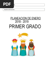 Planeacion de Enero 2018 - 2019 Primer Grado