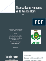 Teoria Das Necessidades Humanas Básicas de Wanda Horta