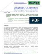 Autohemoterapia Como Adyuvante en El Tratamiento Del Tumor Venéreo Transmisible (TVT) en Canino