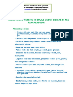 Regim Igieno - Dietetic - Bolile Vezicii Biliare Si Ale Pancreasului