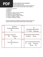 Guía Ejercicios Nomenclatura Química Orgánica