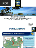 Ringkasan Umum Proyek Pipa Bawah Laut Lingga - Batam