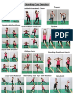 20 Standing Core Exercises: Lunge and Reach Dumbbell Cross Body Chops Teapots