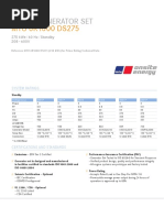 Mtu6r1600ds275 275kw Standby