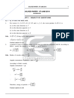 Solved Paper: Iit-Jam 2014: Part-I: Objective Questions Q. 1 - Q. 10 Carry One Mark Each