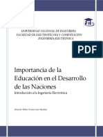 Importancia de La Educación en El Desarrollo de Las Naciones