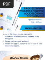 3 Basic Economic Problems and Philippine Socioeconomic Development in The 21st Century