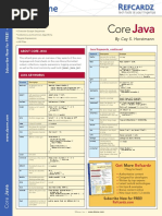 Refcardz Core Java PDF