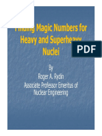 Finding Magic Numbers For Heavy and Superheavy Nuclei