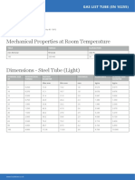 Specifications Mechanical Properties at Room Temperature: Gas List Tube (En 10255)