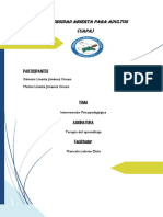 Terapia Del Aprendizaje. Trabajo Final