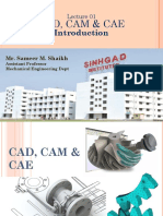 Lecture01 - CAD CAM - CAE - Introduction of The Course