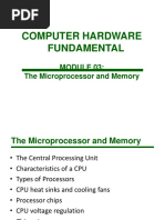 CPH101L MODULE 03 Microprocessor and Memory