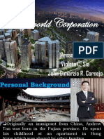 Megaworld Corporation: Presented By: Violeta C. Sia John Dimarzio R. Cornejo