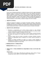 Syllabus Mecanica de Solidos Espol