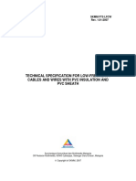 Technical Specification For Low-Frequency Cables and Wires - Fo PDF