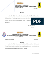 Receipt: Indian Institute of Technology, Patna, Towards The Registration Fee For ISSS - NC9, 2018