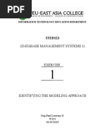 Lab1 Modeling Approach