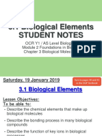 3.1 Biological Elements SN