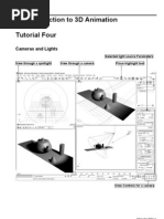 An Introduction To 3D Animation Tutorial Four: Cameras and Lights