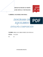 Diagrama Entalpia Composicion