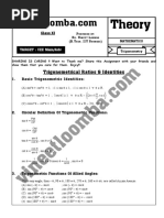 Trigonometry Theory JEE Main and Advanced PDF