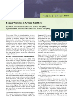 Sexual Violence in Armed Conflicts PRIO Policy Brief 1 2010