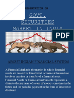 Govt. Securities Market in India: Presentation On