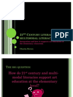 21st Century Literacy, Multimodal Literacy and Art