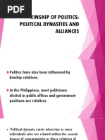 Kinship of Politics: Political Dynasties and Alliances