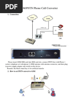 GSM PSTN Phone Converter Usermanual