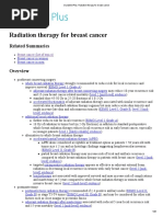 Radiation Therapy For Breast Cancer