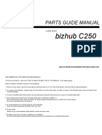 Konica Minolta - Parts Manual Bizhub C250