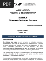 Semana 9 - Sistema de Costos Por Procesos