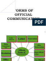 Forms of Official Communications