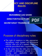 Efficiency & Discipline Rules