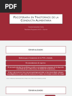 Psicoterapia en Trastornos de Conducta Alimentaria