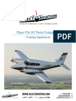 SA PA30 Twin Comanche Training Supplement