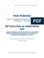 Metodologia de Subscriere PAD