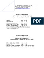 Program Paraclinice