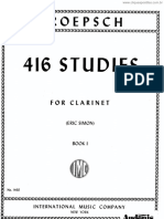 416 Estudos para Clarinete