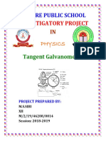 Physics Investigatory Project Class 12 T