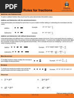 Rules For Fractions