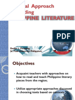 A.1.0 Regional Approach To Reading Philippine Literature