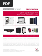 Techno Sun Lista de Precios Solar Fotovoltaica 2019