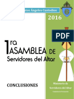 Asamblea de Servidores Del Altar 2016