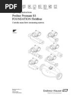 Proline Promass 83 FOUNDATION Fieldbus: Operating Instructions